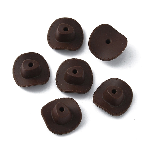 

PandaHall Silicone Beads, Chewing Beads For Teethers, DIY Nursing Necklaces Making, Hat, Coconut Brown, 21x21x9mm, Hole: 2mm Silicone Hat