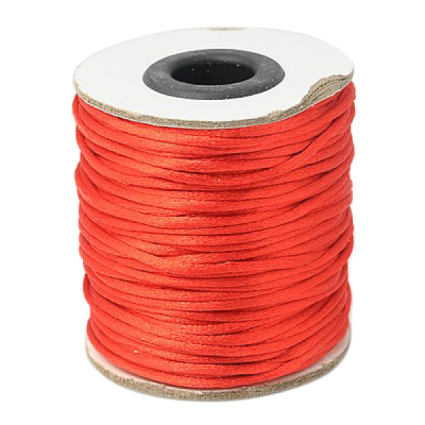 

PandaHall Nylon Cord, Satin Rattail Cord, for Beading Jewelry Making, Chinese Knotting, Red, 2mm, about 50yards/roll(150 feet/roll) Nylon...