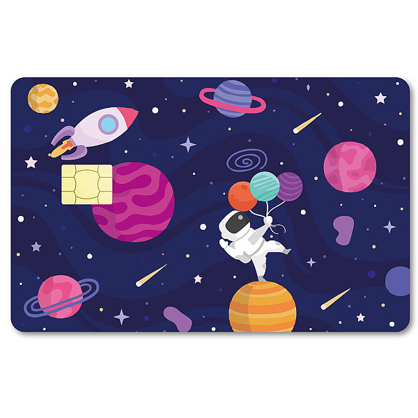 

PandaHall CREATCABIN Planet Card Skin Sticker Space Debit Credit Card Skins Covering Personalizing Bank Card Protecting Removable Wrap...