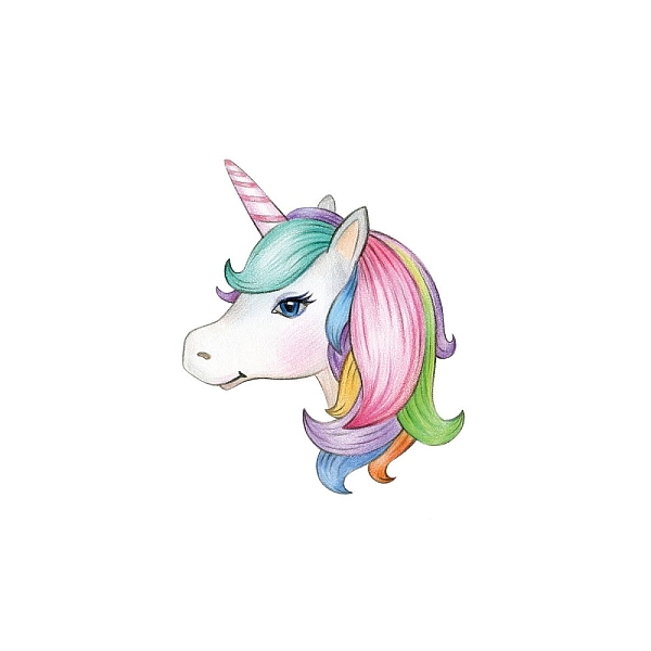 

PandaHall Anmial Theme Removable Temporary Water Proof Tattoos Paper Stickers, Horse Pattern, 6x6cm Paper Horse