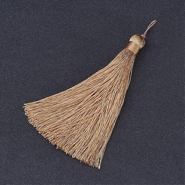 

PandaHall Nylon Tassel Big Pendants, Wheat, 105x11mm Nylon Orange