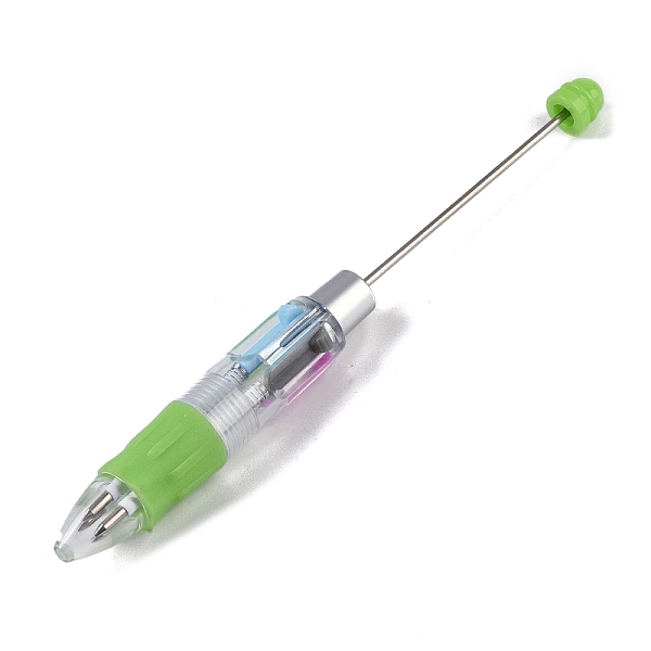 

PandaHall Beadable Pen, Plastic Multicolor Retractable Ball-Point Pen, for DIY Personalized Pen with Jewelry Beads, Lime Green...