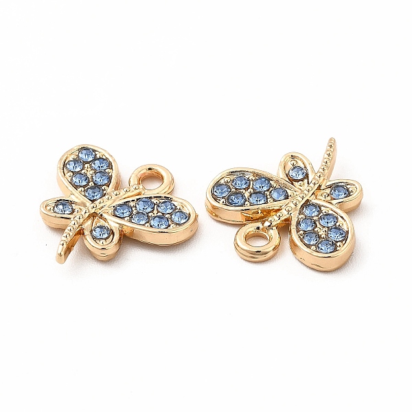 

PandaHall Rack Plating Eco-friendly Alloy Rhinestone Charms, Butterfly Charm, Golden, Sapphire, 14.5x14x2mm, Hole: 1.8mm Alloy+Rhinestone..., Blue