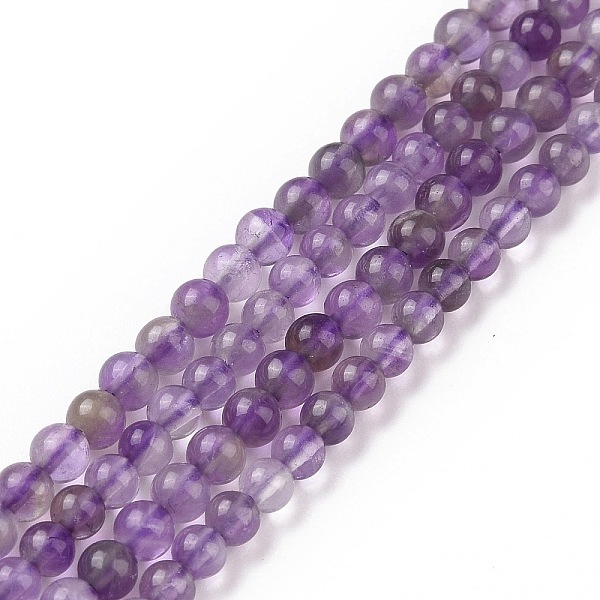 

PandaHall Natural Amethyst Beads Strands, Grade AB, Round, 3mm, Hole: 0.5mm, 125pcs/strand, 15.7 inch Amethyst Round