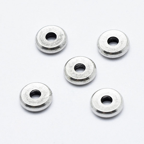 

PandaHall Brass Spacer Beads, Long-Lasting Plated, Cadmium Free & Nickel Free & Lead Free, Flat Round, Antique Silver, 6x1.5mm, Hole: 1.5mm...