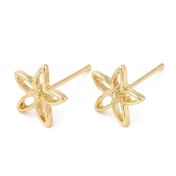 

PandaHall Hollow Flower Alloy Stud Earrings for Women, with 304 Stainless Steel Steel Pin, Cadmium Free & Lead Free, Light Gold, 9x9.5mm...