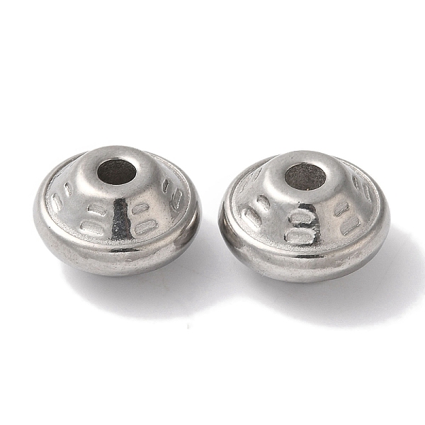 

PandaHall 304 Stainless Steel Beads, Bicone, Stainless Steel Color, 13x8mm, Hole: 2.5mm 304 Stainless Steel Bicone