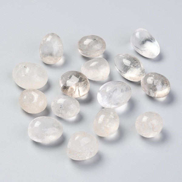 

PandaHall Natural Quartz Crystal Beads, No Hole, Nuggets, Tumbled Stone, Healing Stones for 7 Chakras Balancing, Crystal Therapy, Vase...