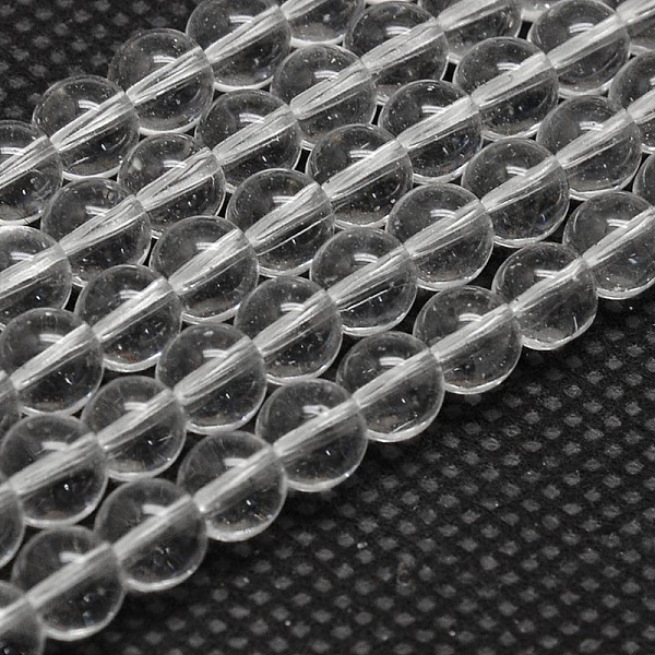 

PandaHall Imitate Austrian Crystal Glass Round Bead Strands, Grade AA, Clear, 6mm, Hole: 1mm, about 68pcs/strand, 15.7 inch Glass Round...