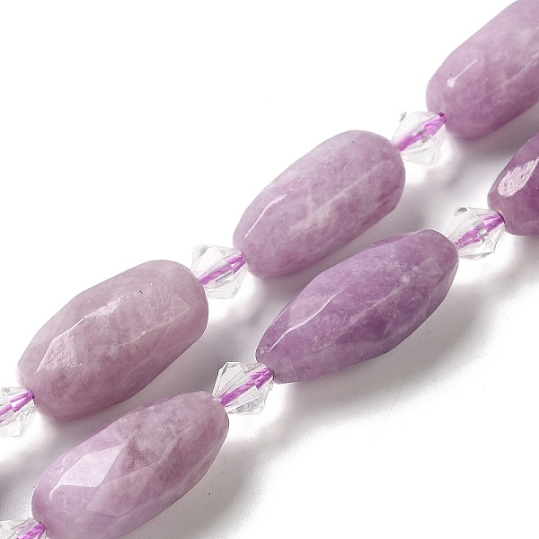 

PandaHall Natural Phosphosiderite Beads Strands, with Seed Beads, Faceted, Oval, 20.5~26x8.5~12mm, Hole: 1mm, about 13~14pcs/strand...