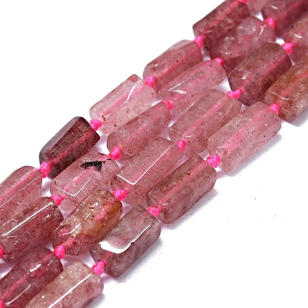 

PandaHall Natural Strawberry Quartz Beads Strands, Nuggets, 10~13x6~8mm, Hole: 0.8mm, about 27~33pcs/strand, 16.14''(41cm) Strawberry Quartz...