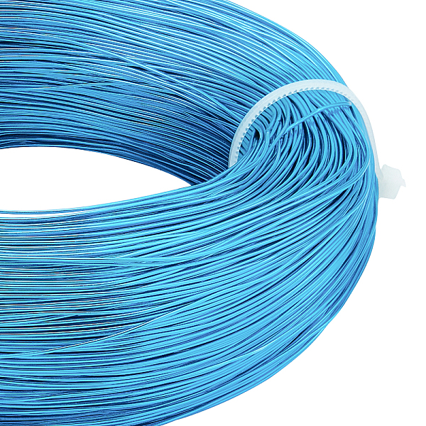 

PandaHall BENECREAT 22 Gauge(0.6mm) Aluminum Wire 918 Feet(280m) Bendable Metal Sculpting Wire for Beading Jewelry Making Art and Craft..., Blue