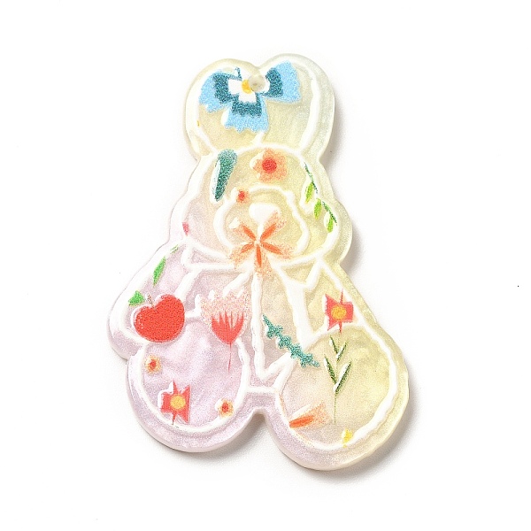 

PandaHall Printed Opaque Acrylic Pendants, Rabbit, 45x31.5x2.5mm, Hole: 1.6mm Acrylic Rabbit
