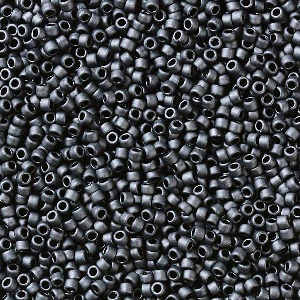 

PandaHall TOHO Round Seed Beads, Japanese Seed Beads, (611) Matte Color Opaque Gray, 15/0, 1.5mm, Hole: 0.7mm, about 3000pcs/bottle...