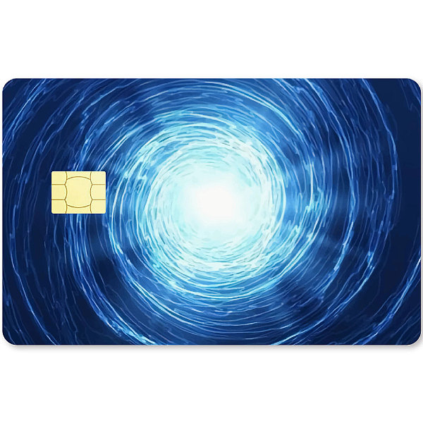 

PandaHall PVC Plastic Waterproof Card Stickers, Self-adhesion Card Skin for Bank Card Decor, Rectangle, Vortex, 186.3x137.3mm Plastic Others