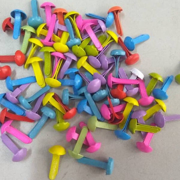 

PandaHall Eco-Friendly Stoving Varnish Iron Brads, Scrapbooking, Photo Album, Embellishment Wedding Supplies, Children Puppy Dolls..., Multicolor