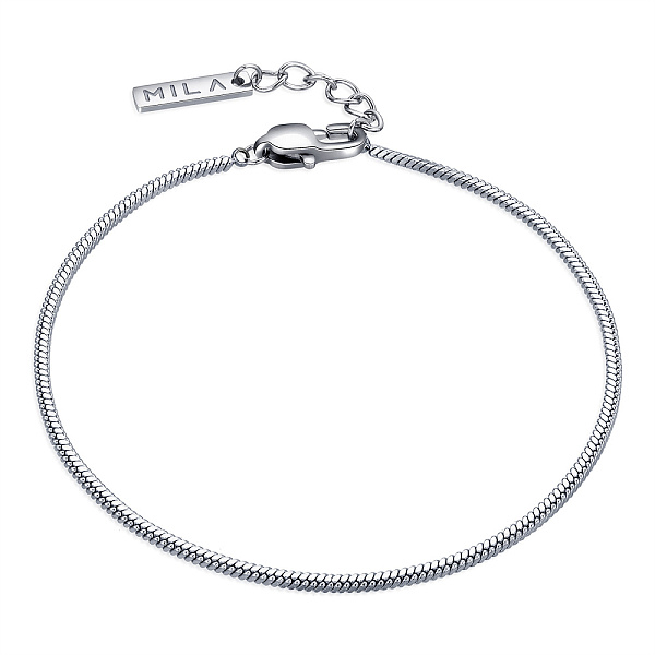 

PandaHall Stainless Steel Snake Chains Bracelets for Men, Stainless Steel Color Stainless Steel