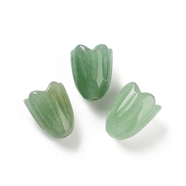 

PandaHall Natural Green Aventurine Beads, Flower, 15x12mm, Hole: 1.6mm Green Aventurine Flower