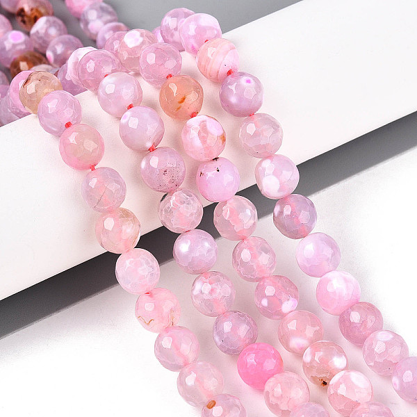 Natural Agate(Dyed & Heated) Beads Strands
