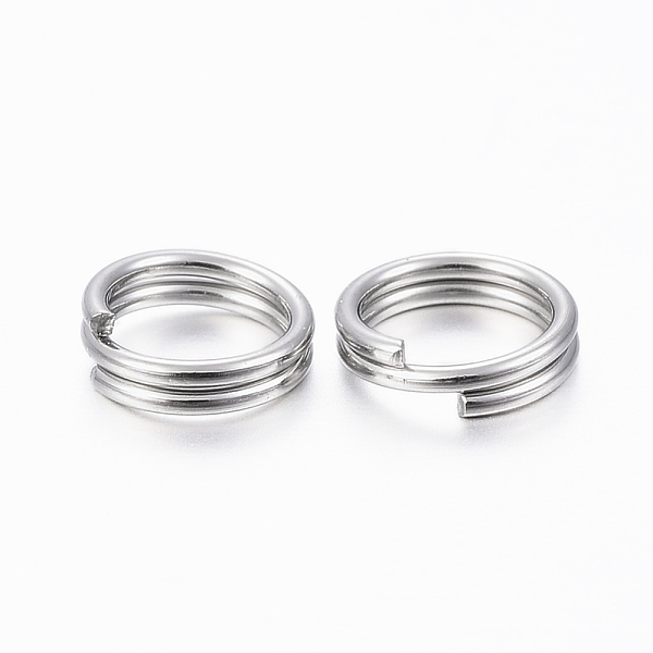 

PandaHall 304 Stainless Steel Split Rings, Double Loops Jump Rings, Stainless Steel Color, 5x1mm, about 4mm inner diameter 304 Stainless...