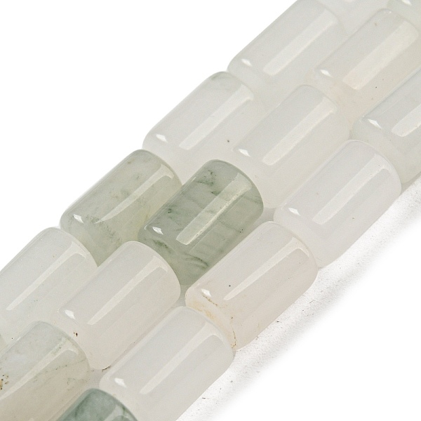 

PandaHall Natural Jade Beads Strands, Column, 10x6mm, Hole: 0.8mm, about 40pcs/strand, 15.67''(39.8cm) Other Jade Column