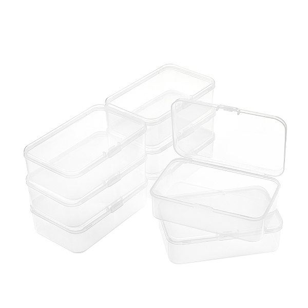 

PandaHall BENECREAT 8 Packs 3.8x2.6x1.2 Inches Clear Plastic Box Containers with Buckle Lids for Beads, Coins, Safety Pins and Other Craft...