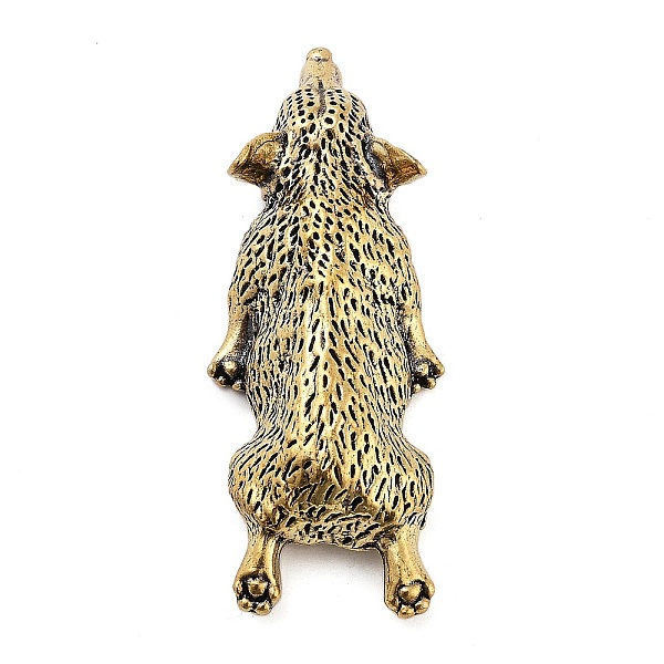 Messing Corgi Welpen Figuren Statuen Für Zuhause Desktop Ornament Dekor