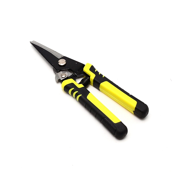 

PandaHall Carbon Steel Multi-Function Scissors, Straight Head, with Plastic Handle, Yellow, 20.5x5.5x1.7cm Carbon Steel Yellow