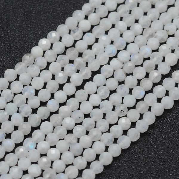 

PandaHall Natural Rainbow Moonstone Beads Strands, Round, Faceted, 3mm, Hole: 0.5mm, about 113pcs/strand, 15.35 inch(39cm) Rainbow Moonstone...