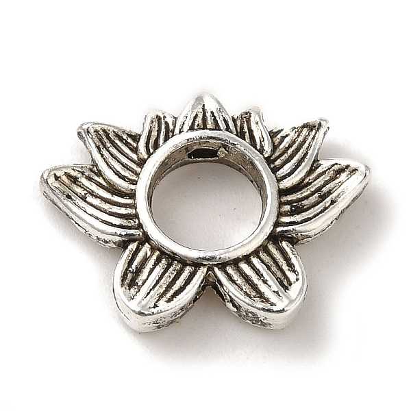 

PandaHall Tibetan Style Alloy Bead Frame, Cadmium Free & Lead Free, Lotus, Antique Silver, 14x19x3mm, Hole: 1.5mm, Inner Diameter: 6mm Alloy...