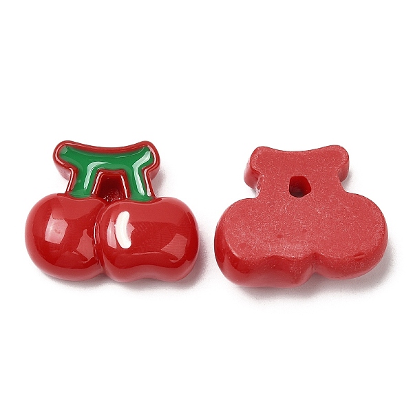 

PandaHall Opaque Resin Fruit Cabochons, for Jewelry Making, Cherry, 22x26x9mm Resin Cherry Red