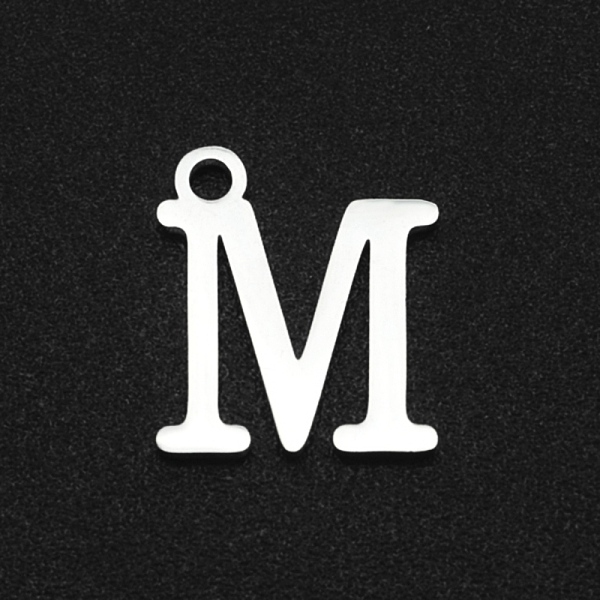 

PandaHall 201 Stainless Steel Charms, Laser Cut, Letter, Stainless Steel Color, Letter.M, 12x10.5x1mm, Hole: 1.5mm 201 Stainless Steel...