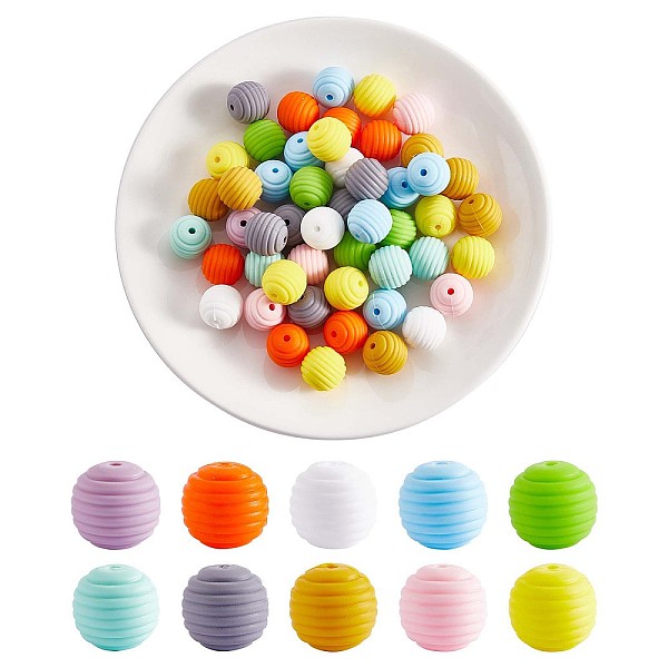 

PandaHall 100Pcs Silicone Beads 15mm Honeycomb Silicone Bead Colorful Loose Spacer Beads Silicone Bead kit for DIY Bracelet Necklace..., Multicolor