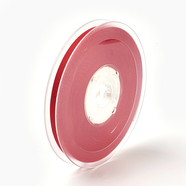 

PandaHall Rayon and Cotton Ribbon, Twill Tape Ribbon, Herringbone Ribbon, Christmas Ribbon, Red, 3/8 inch(9mm), about 50yards/roll...