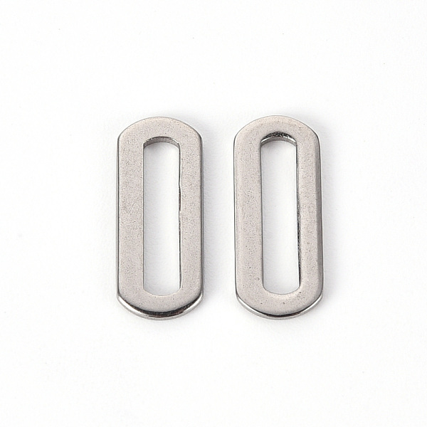 

PandaHall 201 Stainless Steel Linking Rings, Laser Cut, Oval, Stainless Steel Color, 15x6x1mm, Inner Diameter: 11.5x2mm 201 Stainless Steel...