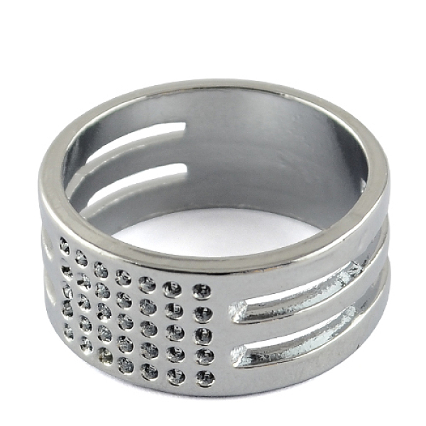 

PandaHall Zinc Alloy Sewing Thimble Rings with Chinese Characters for Blessing, for Protecting Fingers and Increasing Strength, Assistant...