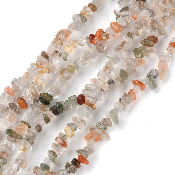 

PandaHall Natural Rutilated Quartz Beads Strands, Chip, 1.5~4.5x3~13x2.5~8mm, Hole: 0.6mm, 30.94~31.97 inch(78.6~81.2cm) Rutilated Quartz...