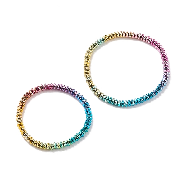 

PandaHall Synthetic Hematite Beaded Stretch Bracelets & Anklets, Gemstone Jewelry Sets for Women, Colorful, Inner Diameter: 2.72 inch(6.9cm)...