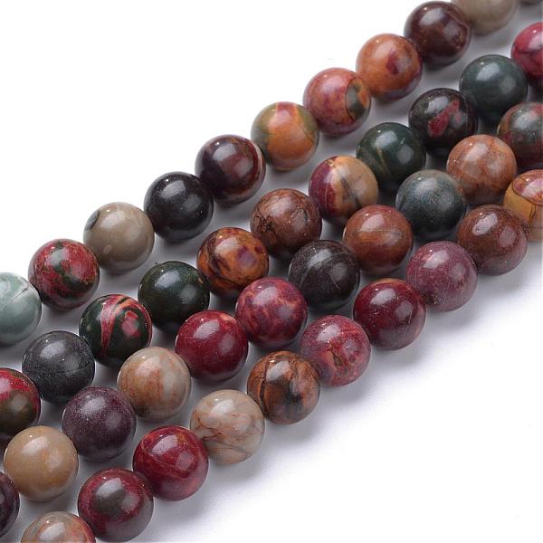 

PandaHall Natural Picasso Stone/Picasso Jasper Beads Strands, Round, 8~9mm, Hole: 1mm, about 46pcs/strand, 14.9~15.3 inch Picasso Jasper...