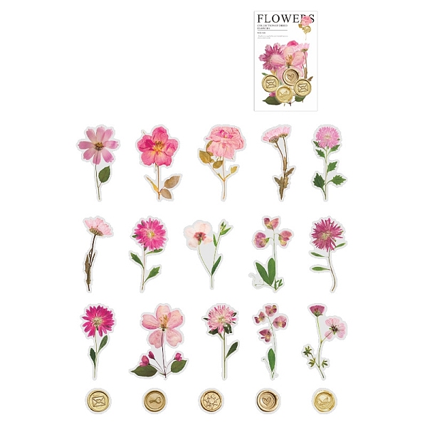 Blume 40 Stücke Pet Selbst-adhesive Aufkleber