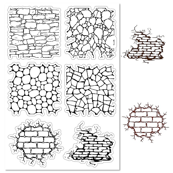 

PandaHall Custom PVC Plastic Clear Stamps, for DIY Scrapbooking, Photo Album Decorative, Cards Making, Stamp Sheets, Film Frame, Crackle...
