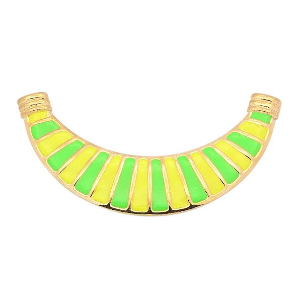 

PandaHall Golden Tone Alloy Enamel Moon Chandelier Components Links, Lawn Green, 125x15~29x3mm, Hole: 5mm Alloy+Enamel Moon Green