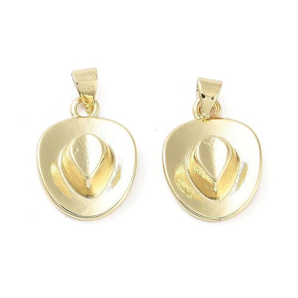 

PandaHall Rack Plating Brass Pendants, Long-Lasting Plated, Lead Free & Cadmium Free, Hat, Real 18K Gold Plated, 19x14x5.5mm, Hole: 4x3mm...