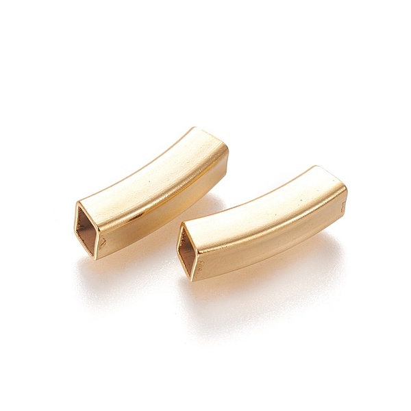 

PandaHall 304 Stainless Steel Tube Beads, Square Hole, Golden, 18x5x5mm, Hole: 4x4mm 304 Stainless Steel Tube
