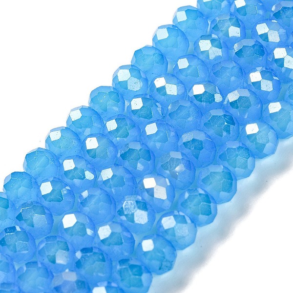 Brins de perles de verre électrolytiques