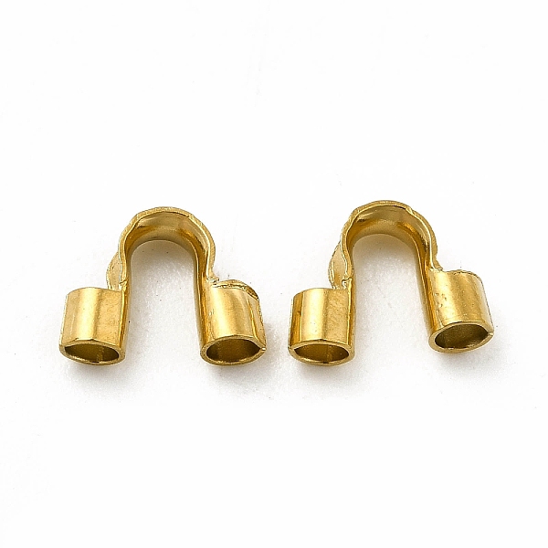 

PandaHall 304 Stainless Steel Wire Guardian and Protectors, Golden, 5x7x2mm, Hole: 1.6mm 304 Stainless Steel