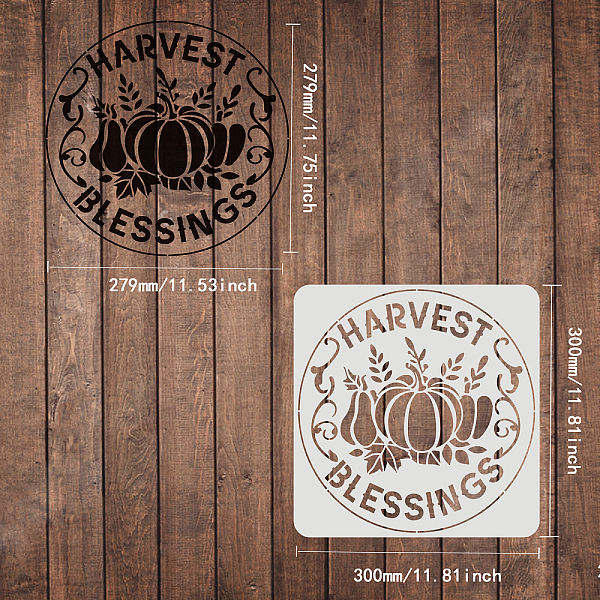 

PandaHall Large Plastic Reusable Drawing Painting Stencils Templates, for Painting on Scrapbook Fabric Tiles Floor Furniture Wood, Square..., White