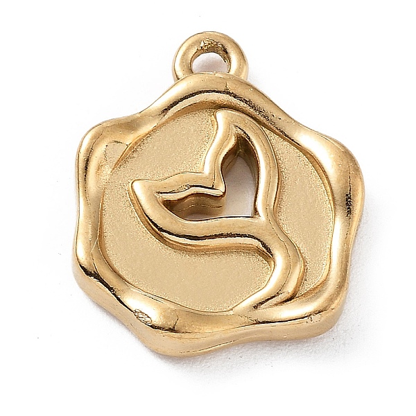 

PandaHall 304 Stainless Steel Pendants, Flower with Fishtail Charm, Golden, 17x14x2.5mm, Hole: 1.6mm 304 Stainless Steel Flower
