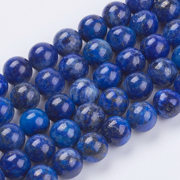 

PandaHall Natural Lapis Lazuli(Filled Color Glue) Beads Strands, Grade A, Round, 8mm, Hole: 0.8mm, about 46pcs/strand, 15.3 inch Lapis...
