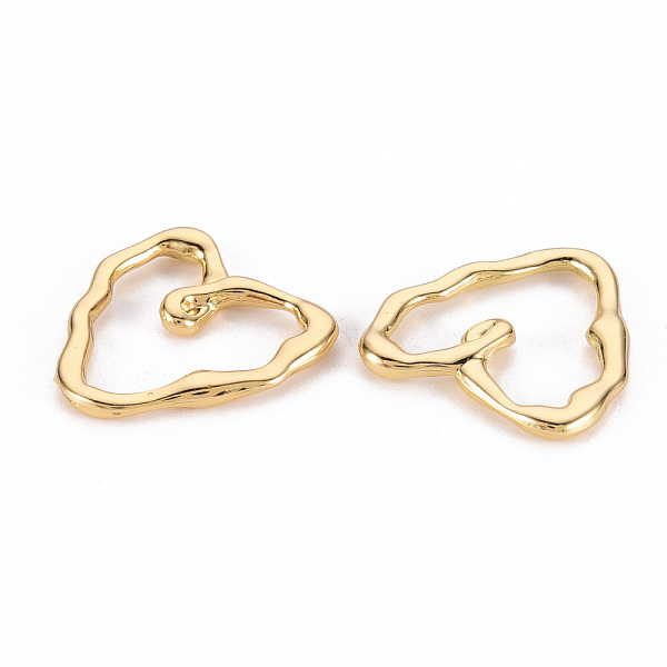 

PandaHall Rack Plating Alloy Linking Rings, Cadmium Free & Lead Free, Heart, Light Gold, 19x18.5x2mm Alloy Heart